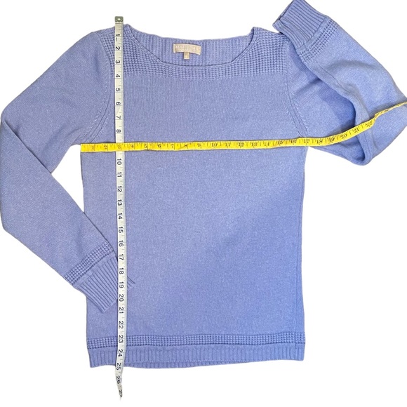 Benedetta B Sweater Cashmere Blend Periwinkle Blue L - Picture 8 of 15